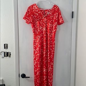 Red TOPSHOP maxi dress